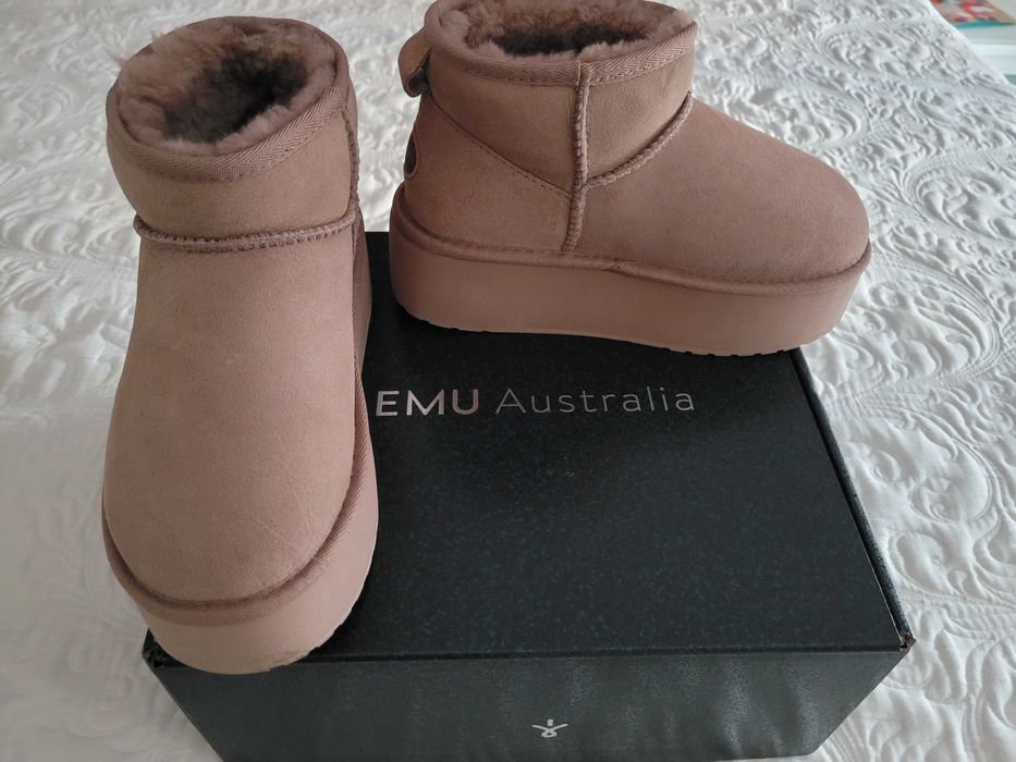 Кожени боти с платформа Emu 38 номер