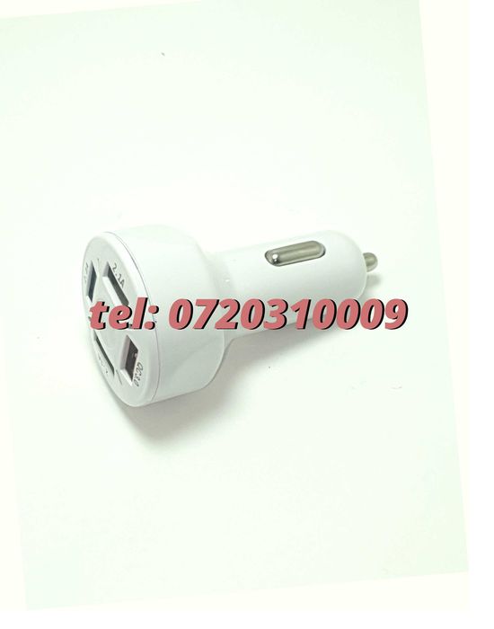 Incarcator Masina Auto 4 Porturi Bricheta Usb Qc Incarcare Rapida