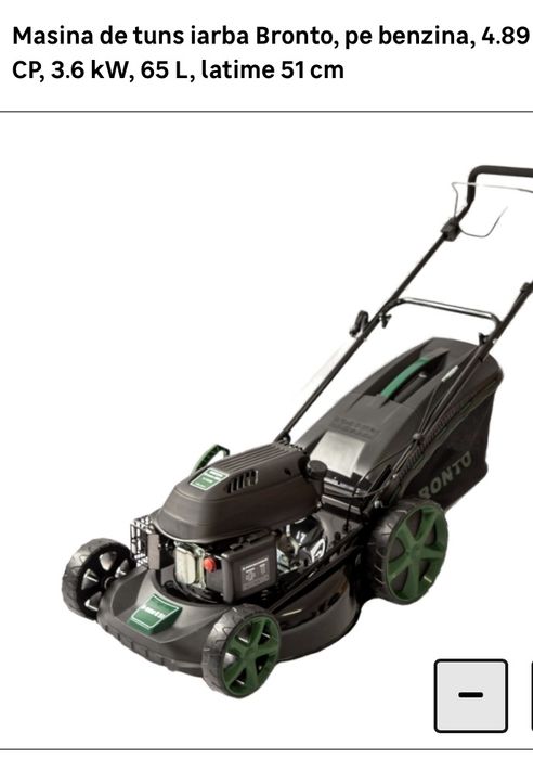 Masina tuns iarba Bronto , cu tractiune spate