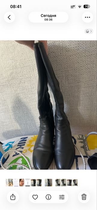 Продам женские осенние сапоги
