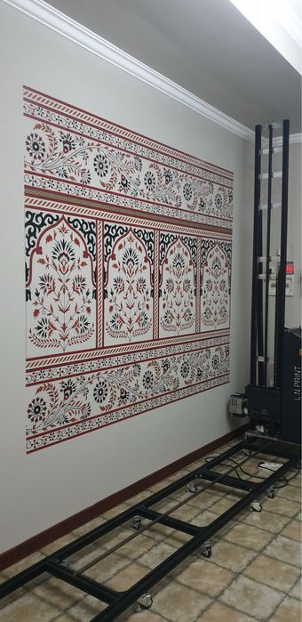 Печать лого и рисунков настенным принтером