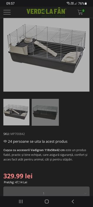 Cușcă pentru animale mici