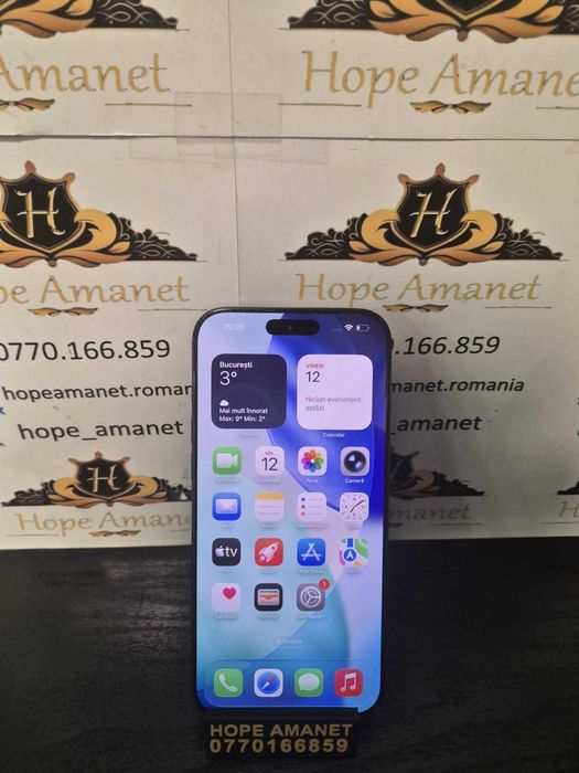 Hope Amanet P10/Iphone 16 Pro Max,256 GB / BATERIE 100% (157 CIC)