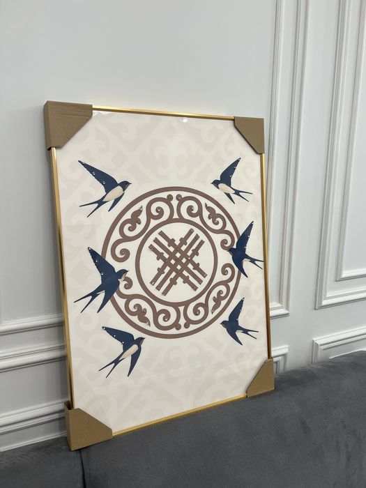 Казахские картины из кристалла