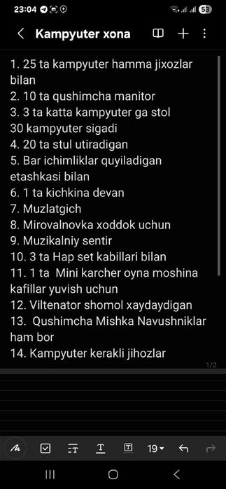 Egravoy Culub sotiladi hamma ma'lumot koʻrsatilgan qolgan ma'lumot tel