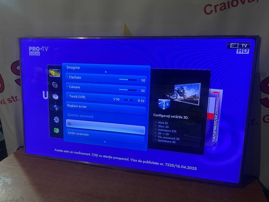 Televizor LED Triplu Tuner 3D SamsungUE46D8005/120 cm