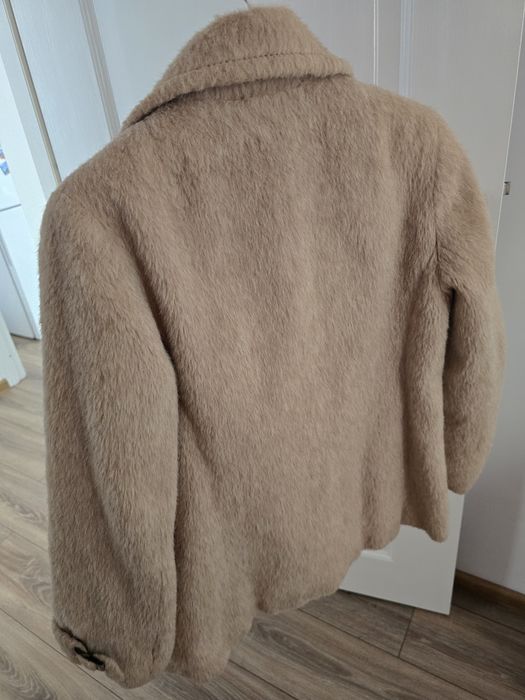 Palton scurt din lana de lama naturala marime S