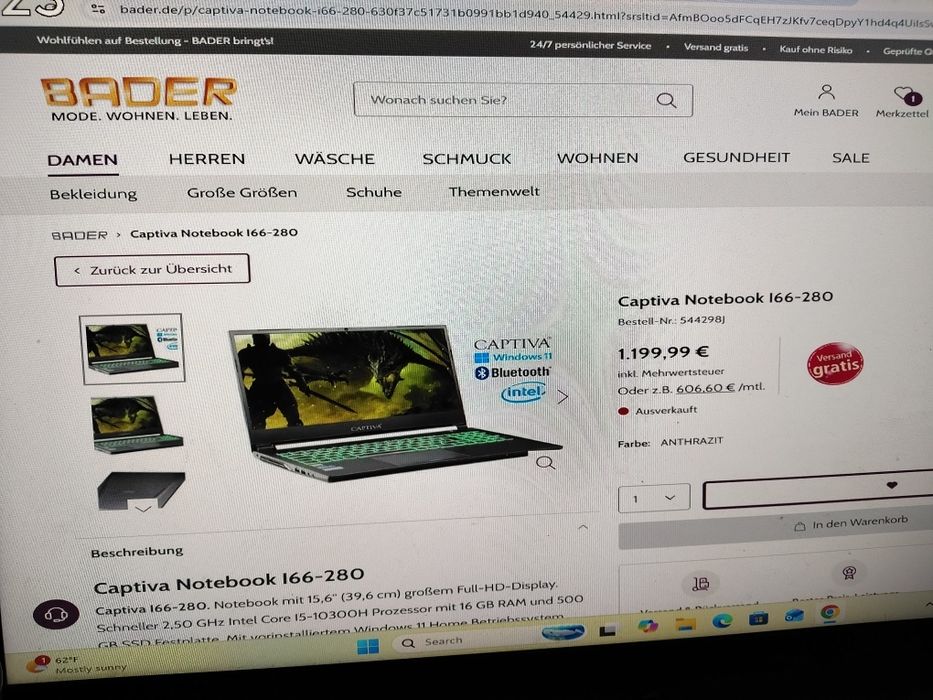 Captiva Gaming Laptop