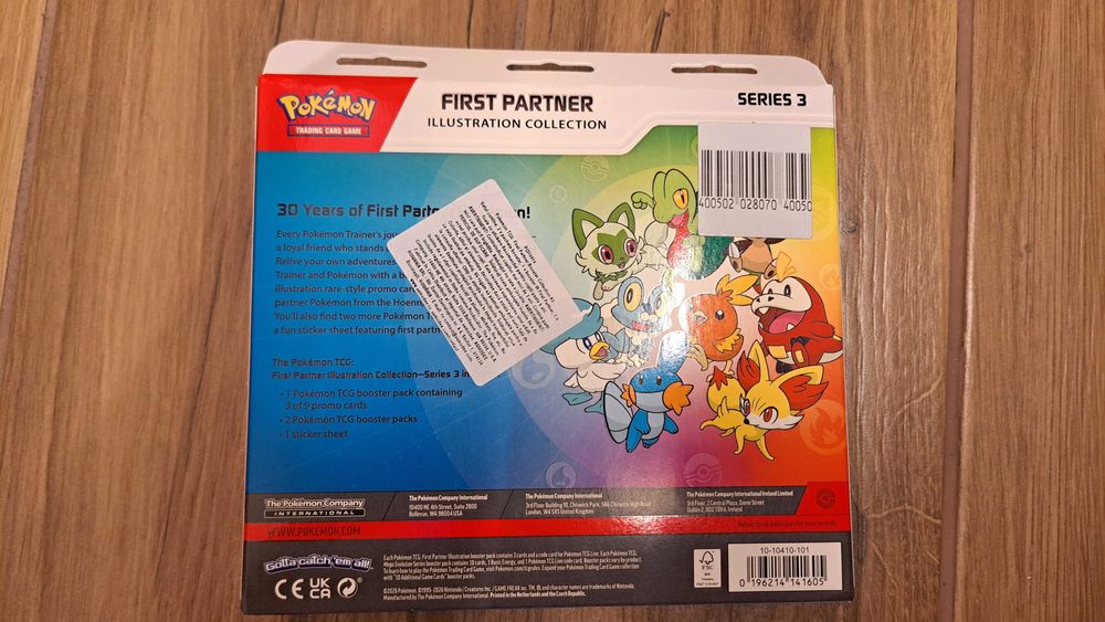 Set cartonase pokemon first partener Series 3