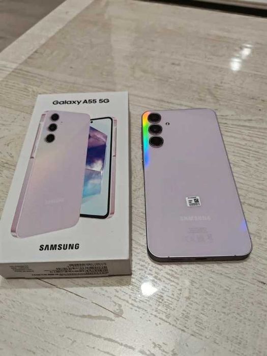 Telefon mobil Samsung Galaxy A55, Dual SIM, 8GB,256GB,5G,Awesome Lilac