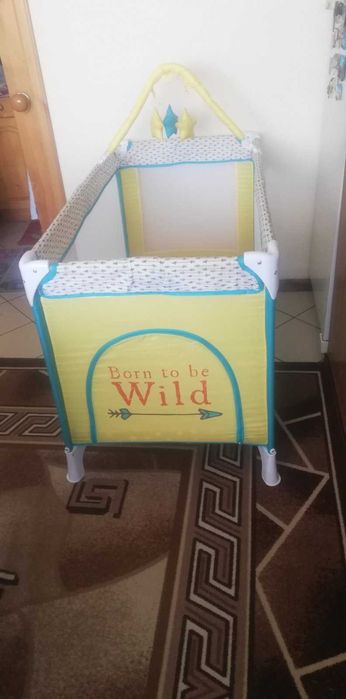 Сгъваема бебешка кошара с матрак