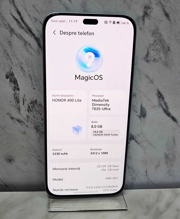 Honor 400 Lite 256 / 8 GB Silver Zeus Amanet 70141