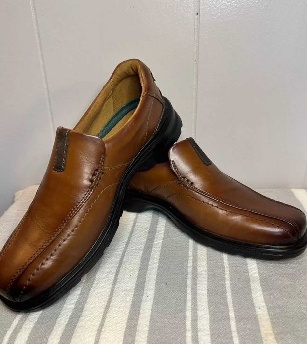 Кожанная мужская обувь от Британского бренда Clarks 9W (43р)