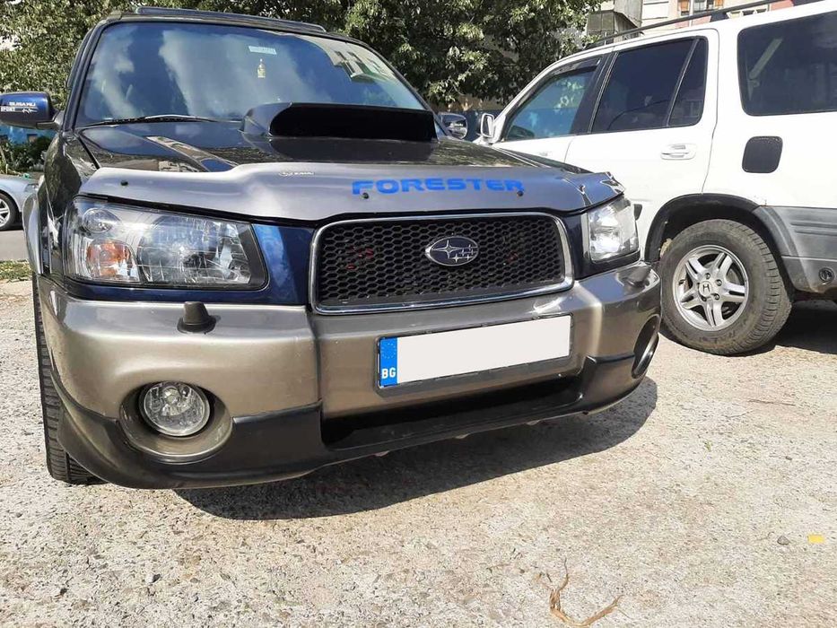 Спойлер (тунинг добавка) предна броня Subaru Forester 2 Pre-facelift