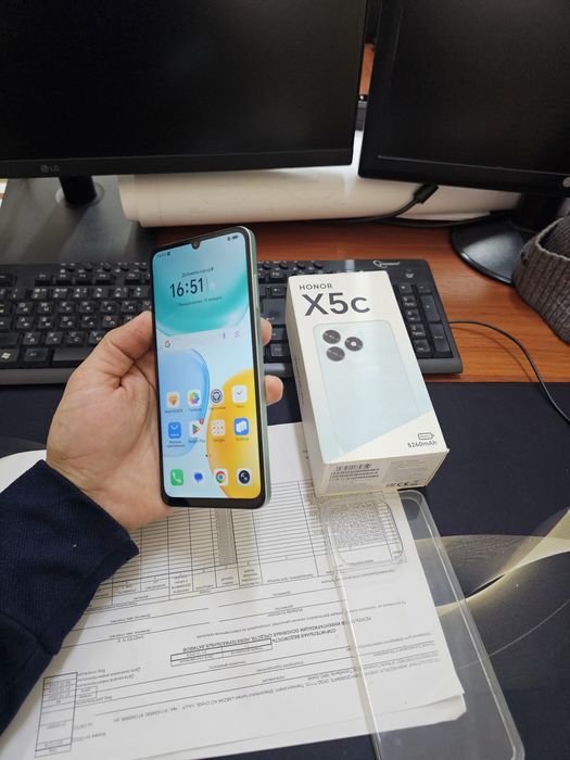 Honor X5c 64gb(2025)1 oylik ideal iwlawi zur aybi yuq tozza telefon