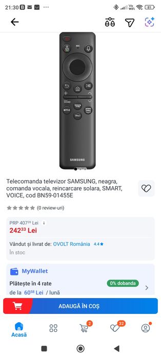 Telecomanda Smart tv Samsung