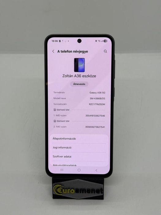 Telefon mobil Samsung Galaxy A36, Dual SIM, 6GB RAM, 128GB, 5G, -A-