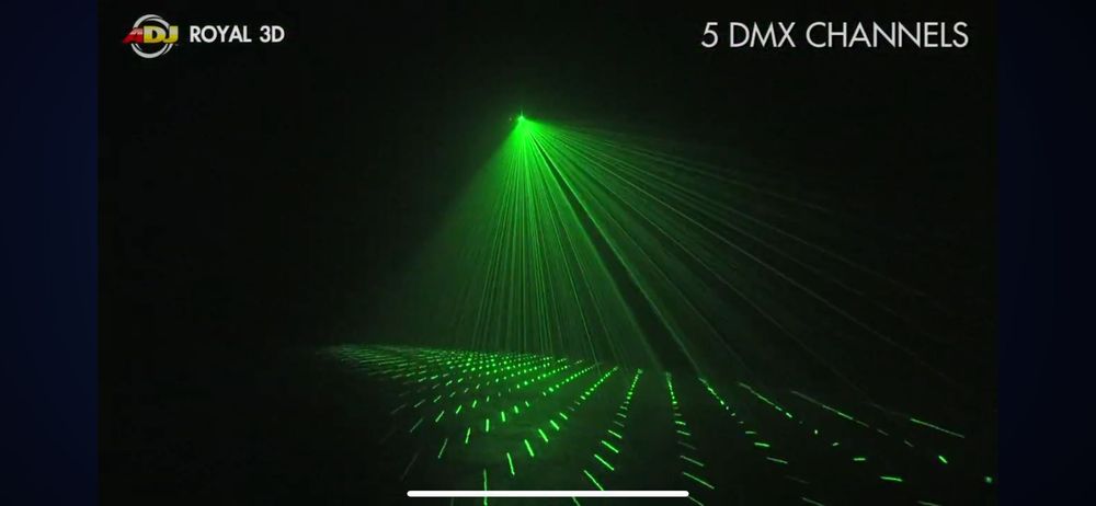 Оборудване за лазерно осветление  Adj Royal 3D