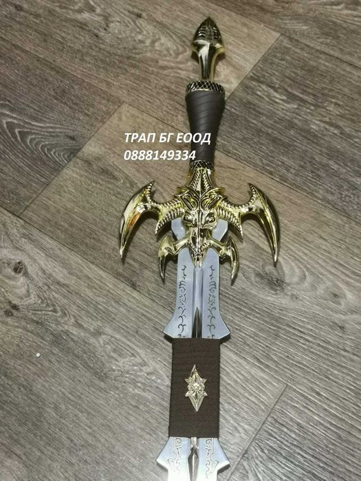 Меч Демон Мечове СТОМАНА с Поставка Soul Devourer Demon