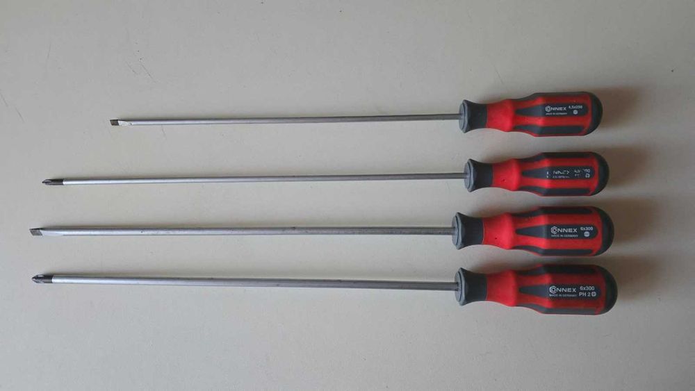 Set 4 surubelnite lungi (30 cm), Connex