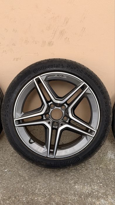 Jante originale Mercedes C-Class AMG R18 + Continental PremiumContact 7 - in doua dimensiuni