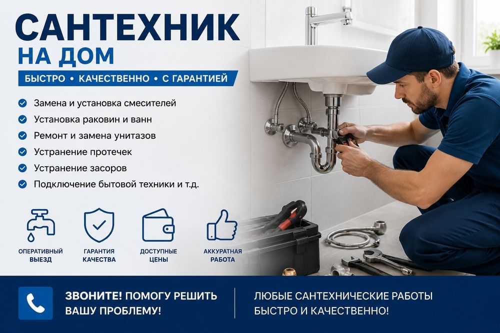 Сантехник срочно