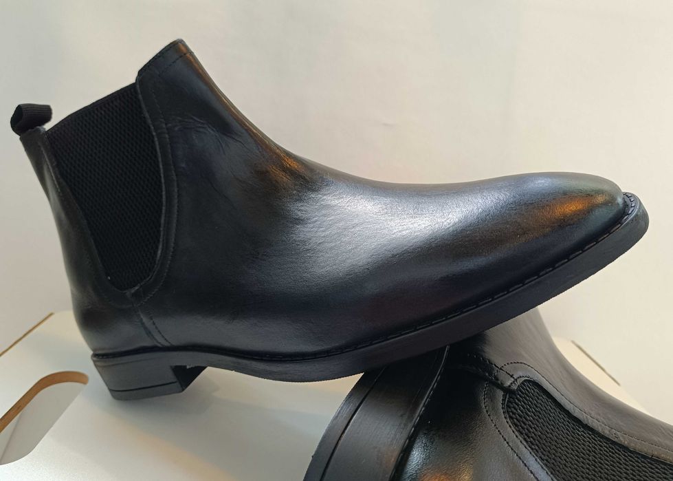 Ghete chelsea plain toe 43 premium Redfoot NOI piele naturala moale