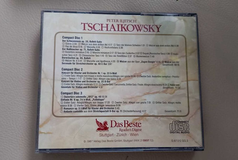 3xCD muzica clasica pentru colectionari: Peter I. Tschaikowsky