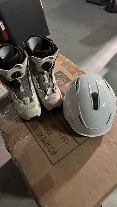 Ботинки для сноуборда Head и шлем