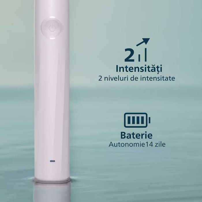 Periuta de dinti electrica PHILIPS Sonicare HX4022/03, 31000 miscari/min, 1 program, 2 capate, roz
