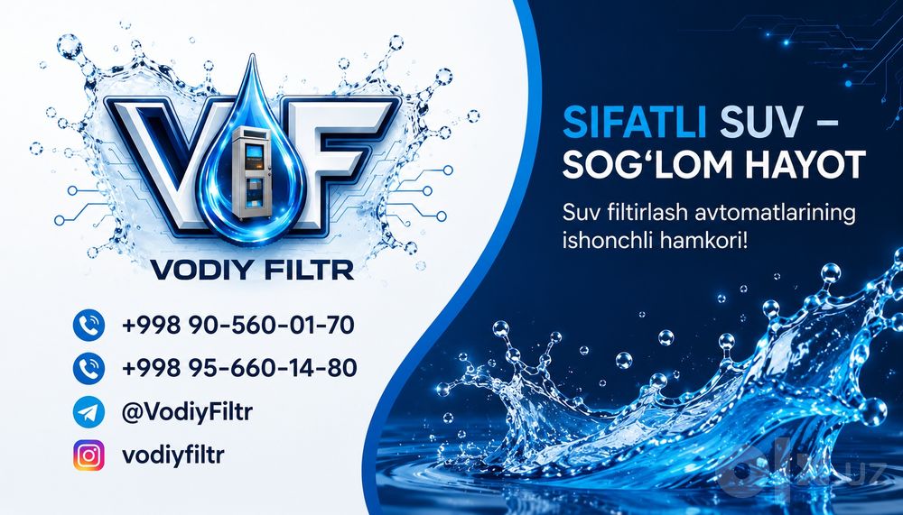 Pasiv daromad xoxlovchilar uchun Suv filtr aparatlari