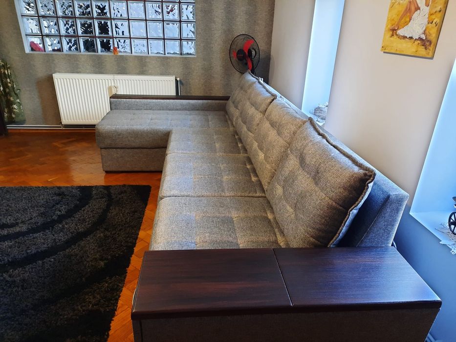 Colțar living stanga material textil