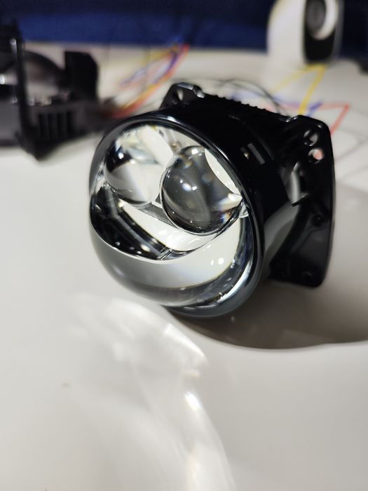 Set 2 lupe biled LASER 3 inch 6000k, 24-36k Lumeni, 150/225W, 12V