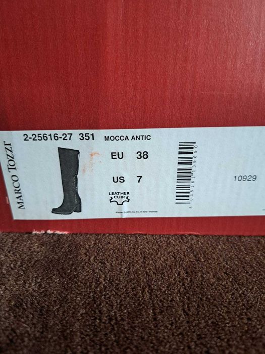 Cizme de dama, piele, Marco Tozzi