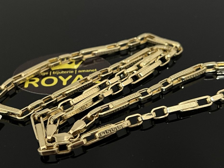 Bijuteria Royal CB : Lant barbatesc aur 14k 13,37gr