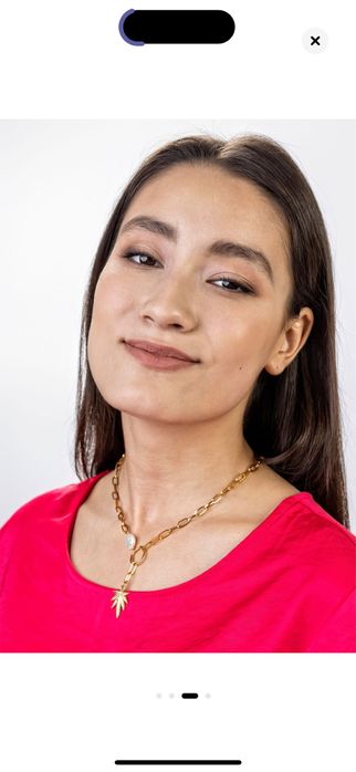 Colier perle otel inoxidabil auriu stainless steel calitativ