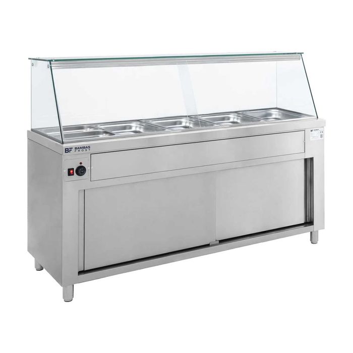 BAMBAS MD170 - Bain Marie, Vitrina calda 5 GN 1/1 (1700x700x1300mmH)