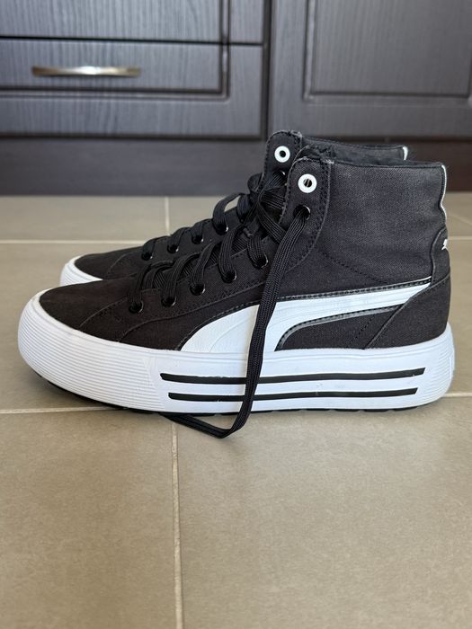 Puma  Кецове Kaia 2.0 с равна платформа, Черен, Бял, 3.5
