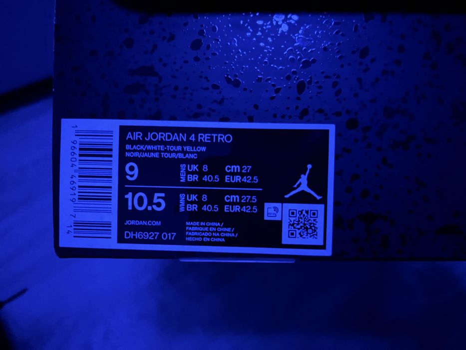 Jordan 4 YELLOW THUNDER 42.5