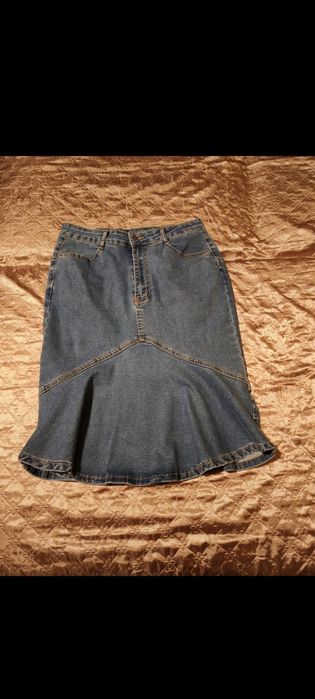 Fustă denim, mărimea L.