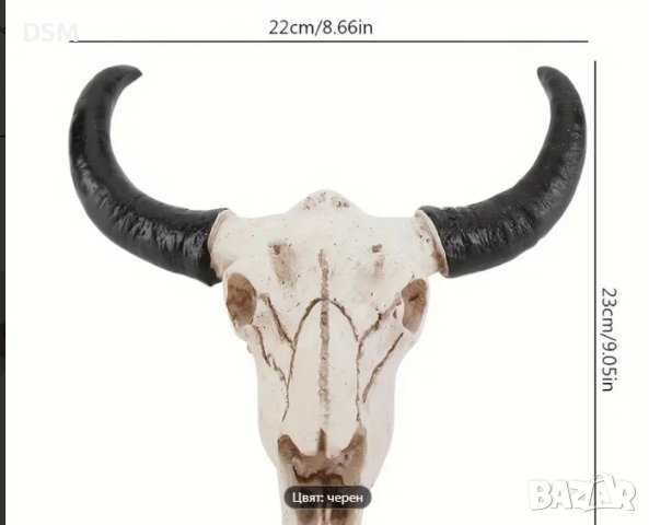 Пано Скелет с Рога на Овен за Декорация на Стена 26см