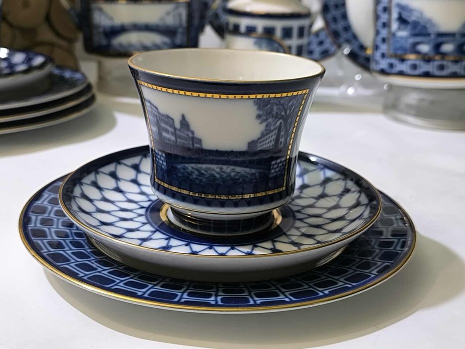 Руски порцелан сервиз за чай ИФЗ