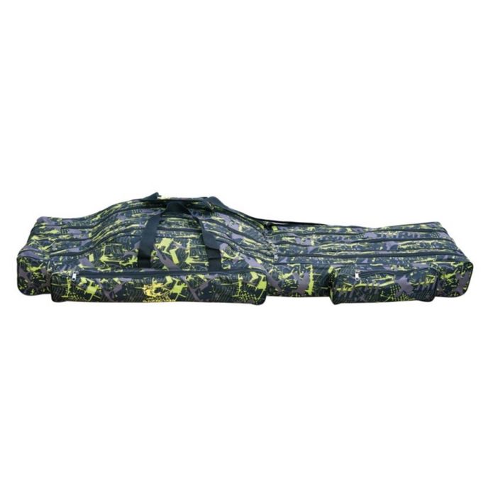 Geanta husa lansete Baracuda B46, 130 cm, 4 compartimente, camuflaj
