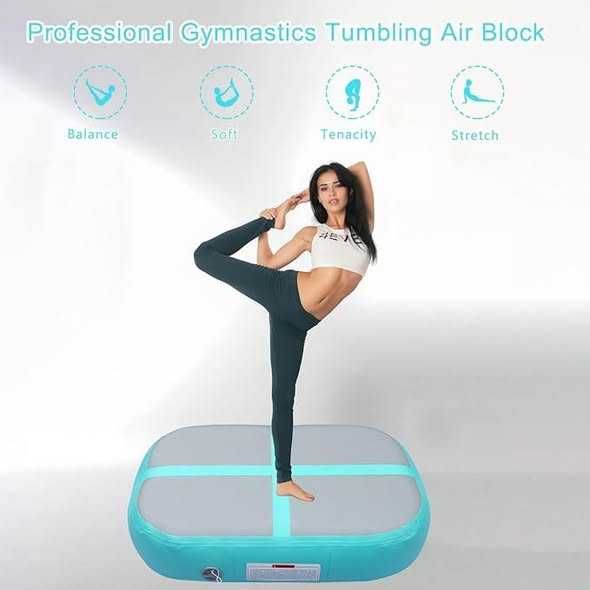 Saltea de gimnastică gonflabilă AirBlock 100x60x20 cm