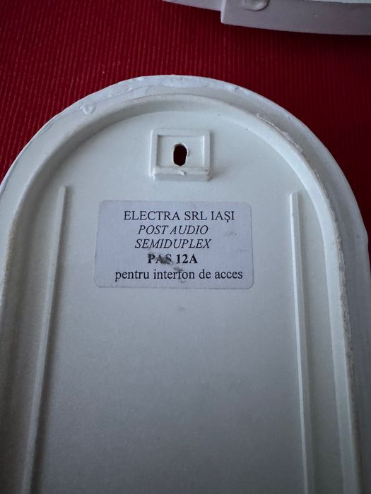 Post interior interfon Electra PAS 12A audio, Clasic Analogic