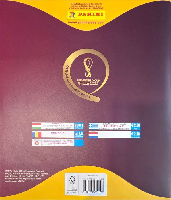 Vand catalog Panini World Cup Qatar 2022