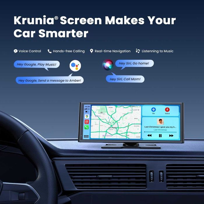 Чисто нов Krunia 9.26" Безжичен Apple CarPlay и Android Auto + Камера