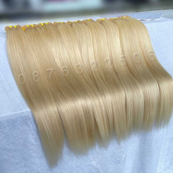 100% естествена/виетнамска коса за удължаване/екстеншъни от един донор