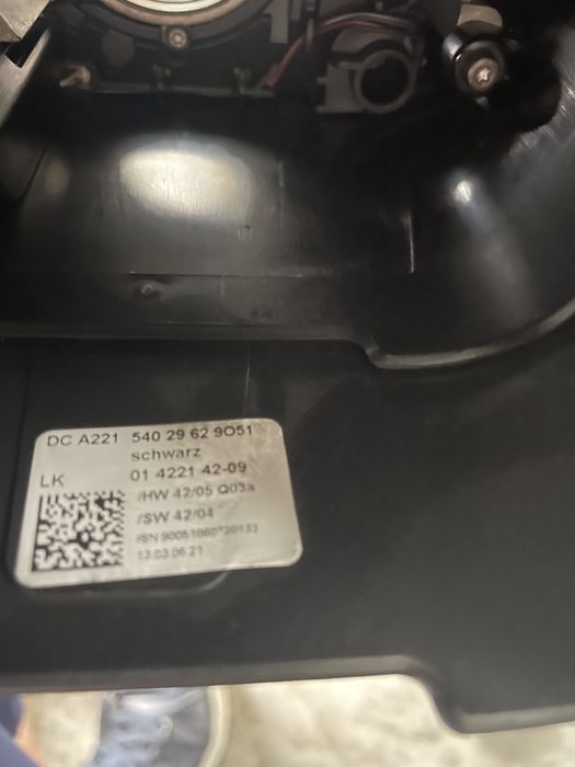 Panglica / spira volan Mercedes w221 facelift selector viteze volan