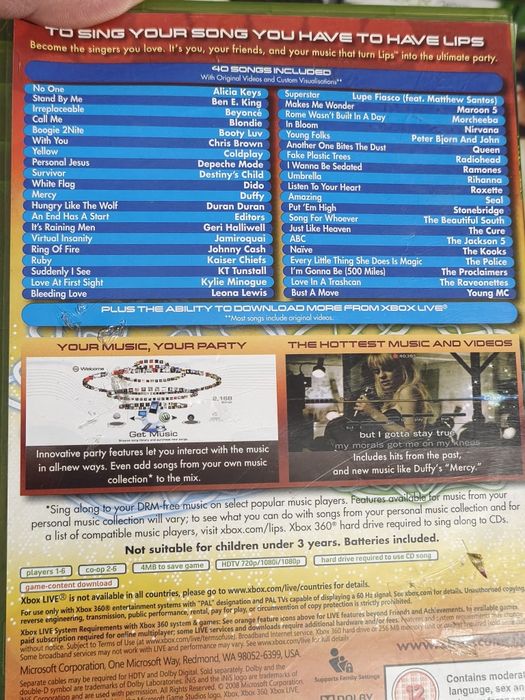 Joc/jocuri microfoane/lisps/dj Rapstar Xbox360